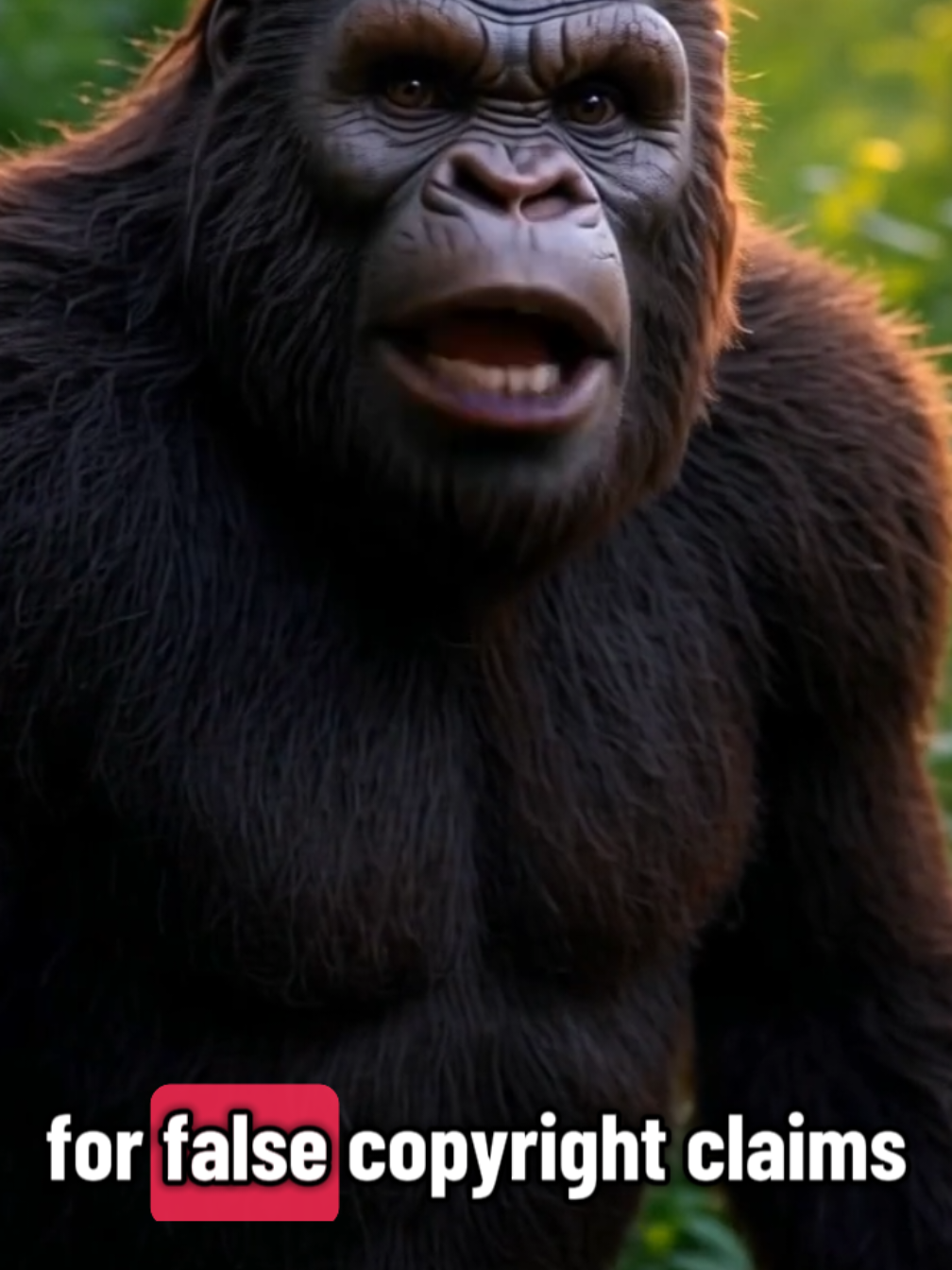 so TikTok is muting my videos for false copyright claims.. #bigfoot #bigfootvlog #yetivlog #veo3 #gemini 