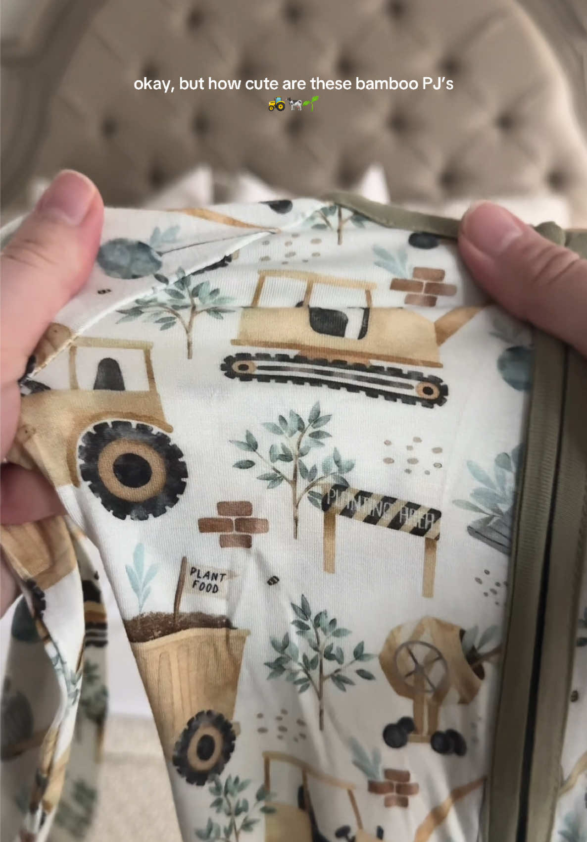 HOW CUTE ARE THESE BAMBOO PJ’S 🥹🚜✨🌱🐄 #bamboopjs #babyboypajamas #babysleeper #toddlersleeper #toddlerpjs 