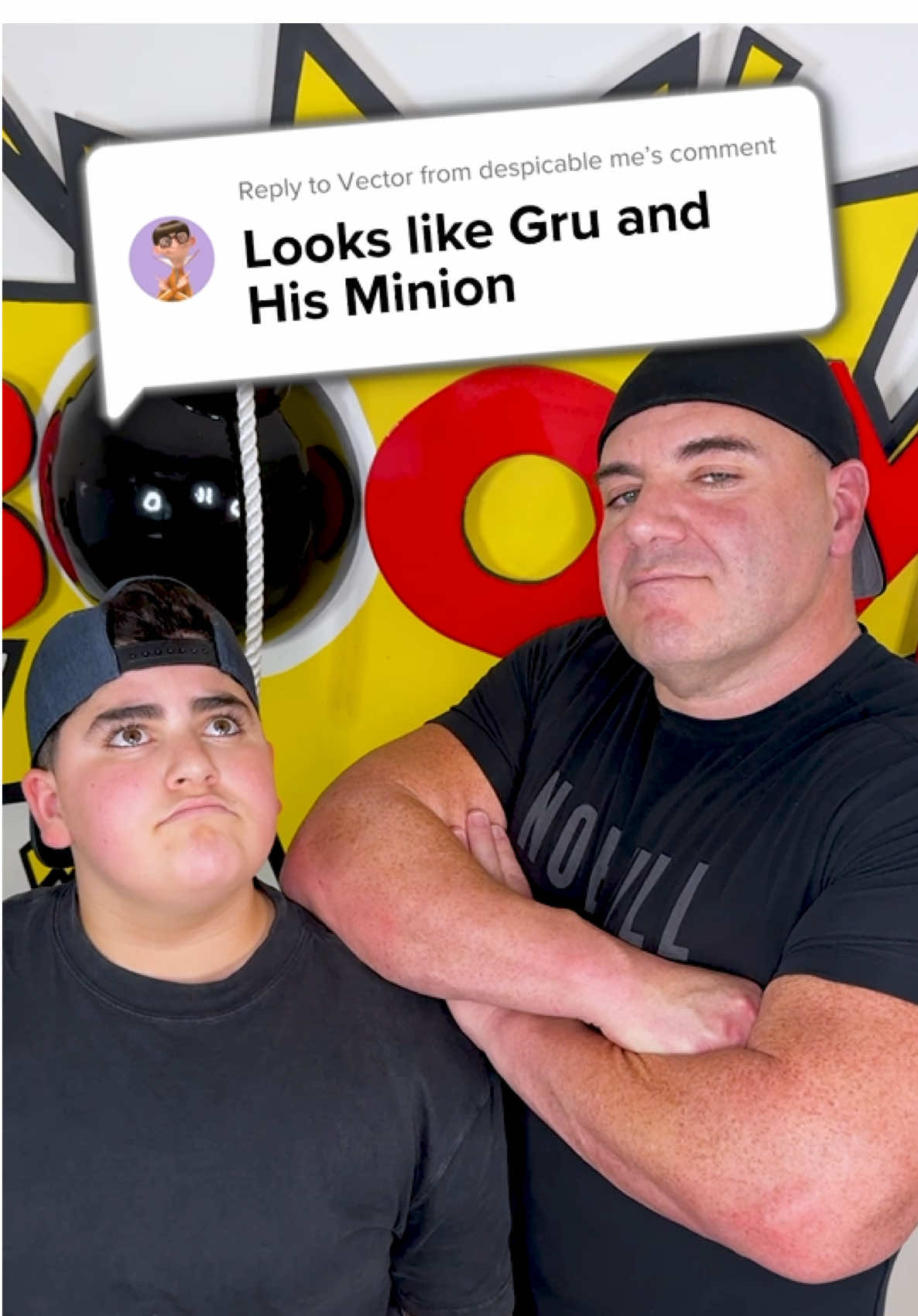 Looks Like Gru & His Minion‼️ #movie #despicableme #cosplay #bigjustice #boom