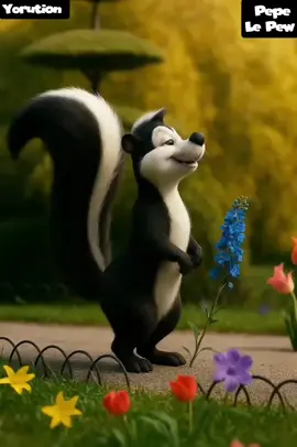 Pepe Le Pew  cantando 🦨 😏🌹 In Live Action  #pepelepew #liveaction #looneytunes #Yorution #cantando 