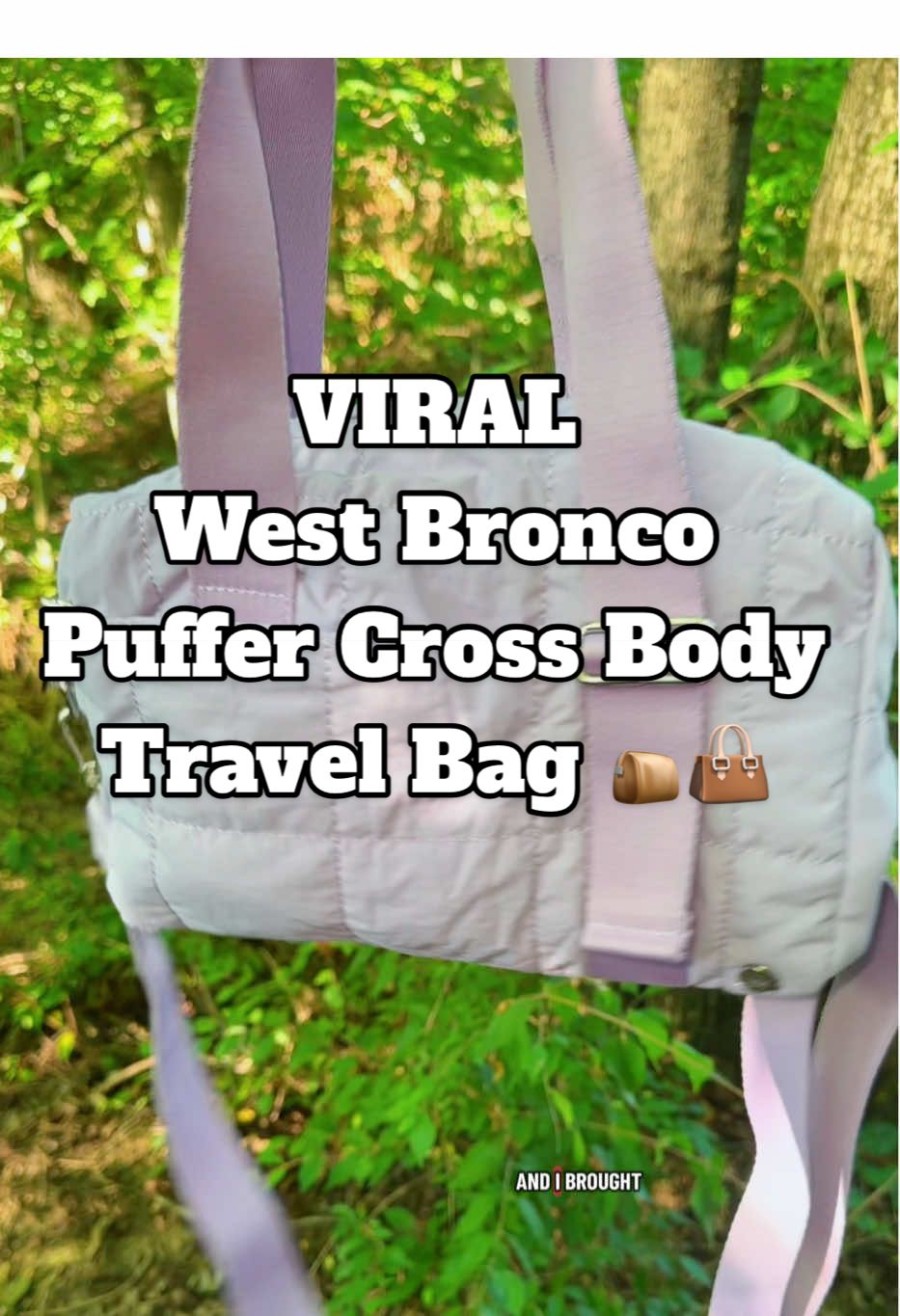 @WESTBRONCO has viral Bags for a reason they are  Perfect! 🥰 #westbronco #westbroncobag #travelbag  #pufferbag #tiktokshoplabordaysale #travelbags #puffercrossbodybag #tiktokshopcreatorpicks 