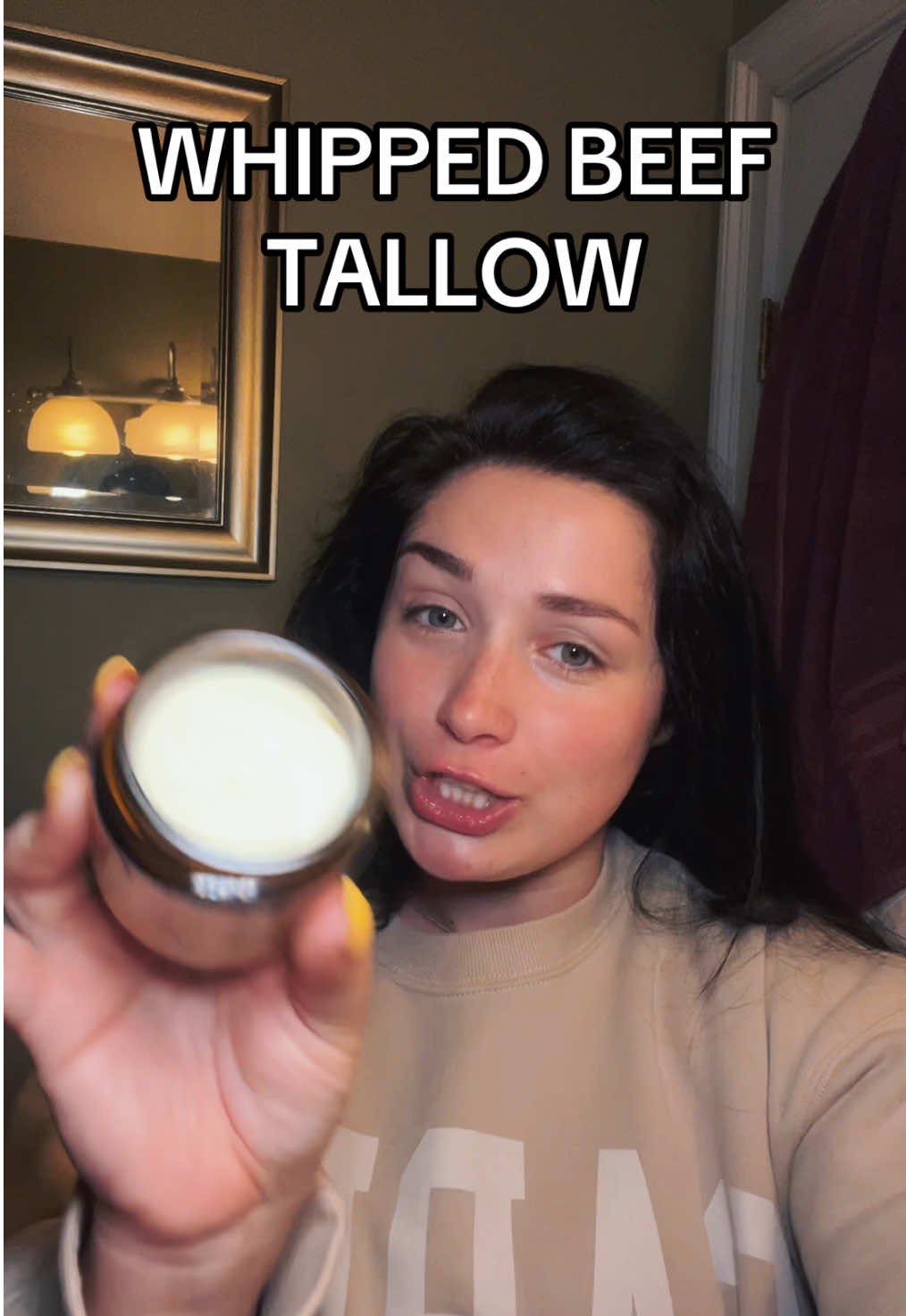 am i actually sticking cow fat on my face🤣🐮🐮  #SelfCare #skincareroutine #bodycare 