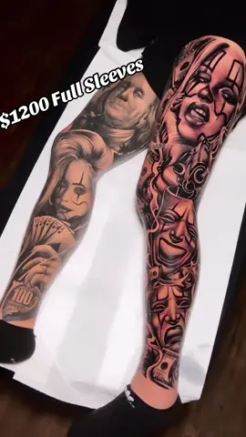 $1200 Full Sleeves 🔥Book Appointment Now 📆#fyp #tattoo #texas #viral #foryou 