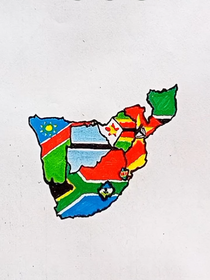 Draw Flag Map of Zimbabwe 🇿🇼, Angola 🇦🇴 and Madagascar 🇲🇬 #zimbabwe #angola #madagascar #worldwide #flags 