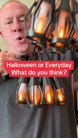 I cannot even believe that these flickering torch hanging lights are solar powered so I don't have to mess with the electricity! #stringlights #hanginglights #Outdoors #backyard #tiktokshoplabordaysale 