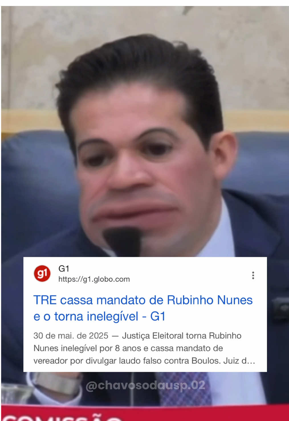 Acabei de depor na ‘CPI dos Pancadões’, um circo montado por vereadores de direita em São Paulo pra tentar criminalizar o Funk e a juventude periférica. E o circo pegou fogo, Rubinho Nunes (presidente da CPI) até quis me dar voz de prisão kkkk