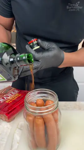 Jager Bomb Hot Dog  #cocktails