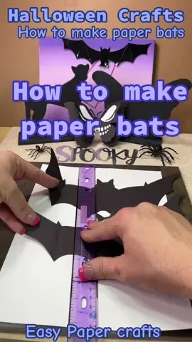 Replying to @Random_Asf. 🦇✨ “DIY Halloween craft idea! Learn how to make spooky paper bats out of cardstock paper ✂️🖤 This easy step-by-step Halloween tutorial is perfect for decorating your walls, party backdrops, or windows. All you need is cardstock, scissors, and tape to create creepy cute flying bats for your Halloween décor. Whether you’re looking for simple DIY Halloween decorations, last-minute party ideas, or fun crafts to do with kids, these cardstock paper bats are a must-try! #HalloweenCrafts #CardstockDIY #PaperBatTutorial #papercraft #crafttutorial 