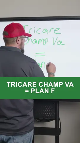If you have TRICARE or CHAMPVA, it works like having a Medicare Supplement Plan F, giving you nearly full coverage with little to no out-of-pocket costs. greenins.com #TRICARE #CHAMPVA #MedicareForVeterans #PlanF #BillGreenExplains #MedicareHelp #VeteransBenefits