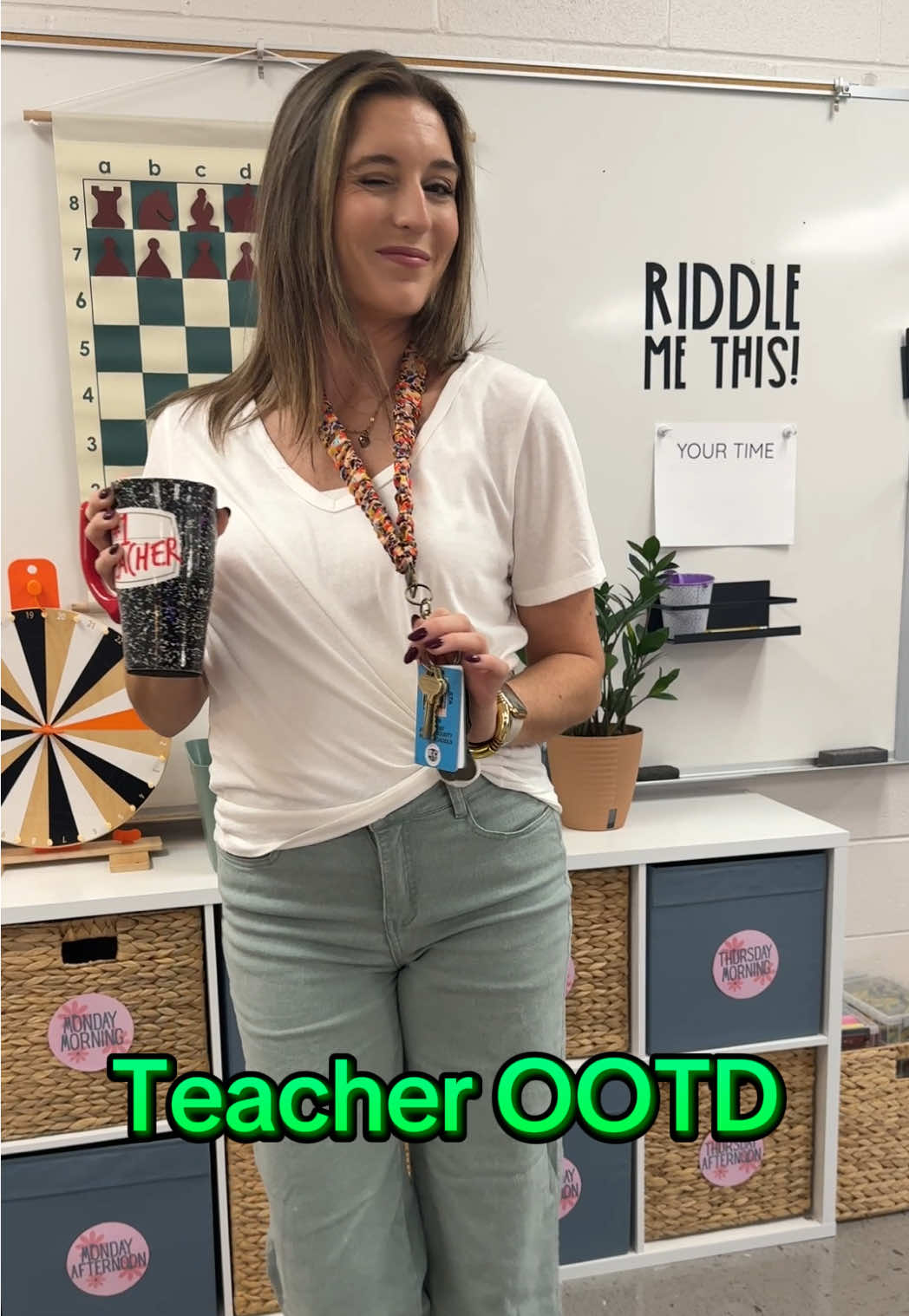 Happy almost Friday 😁  #teacher #teachersoftiktok #teacherootd #OOTD 