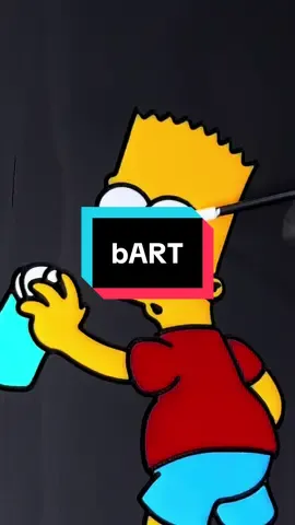 Satisfying Bart Simpson #satisfying #asmr #painting 