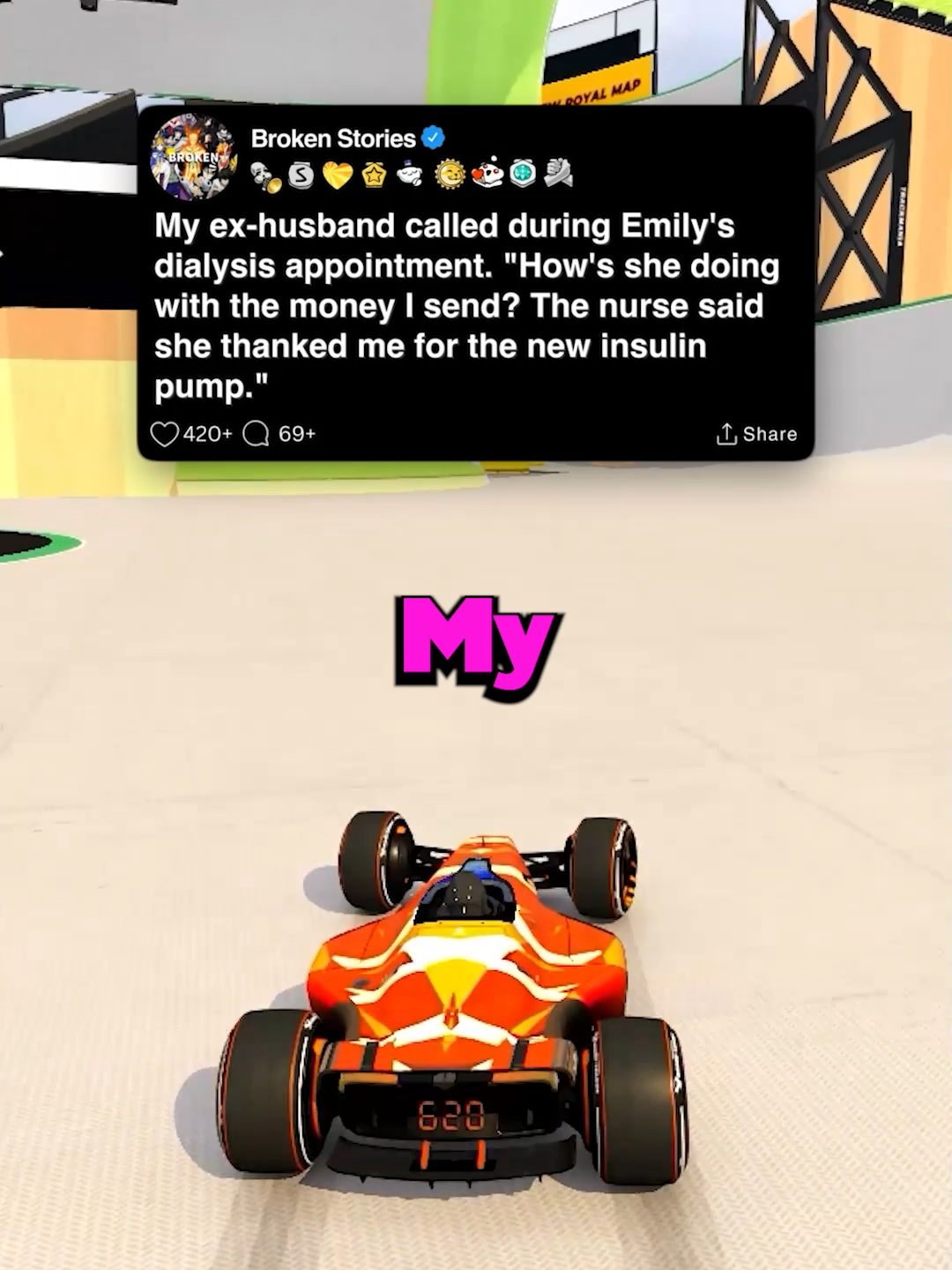 My ex-husband called during Emily's dialysis appointment. 
