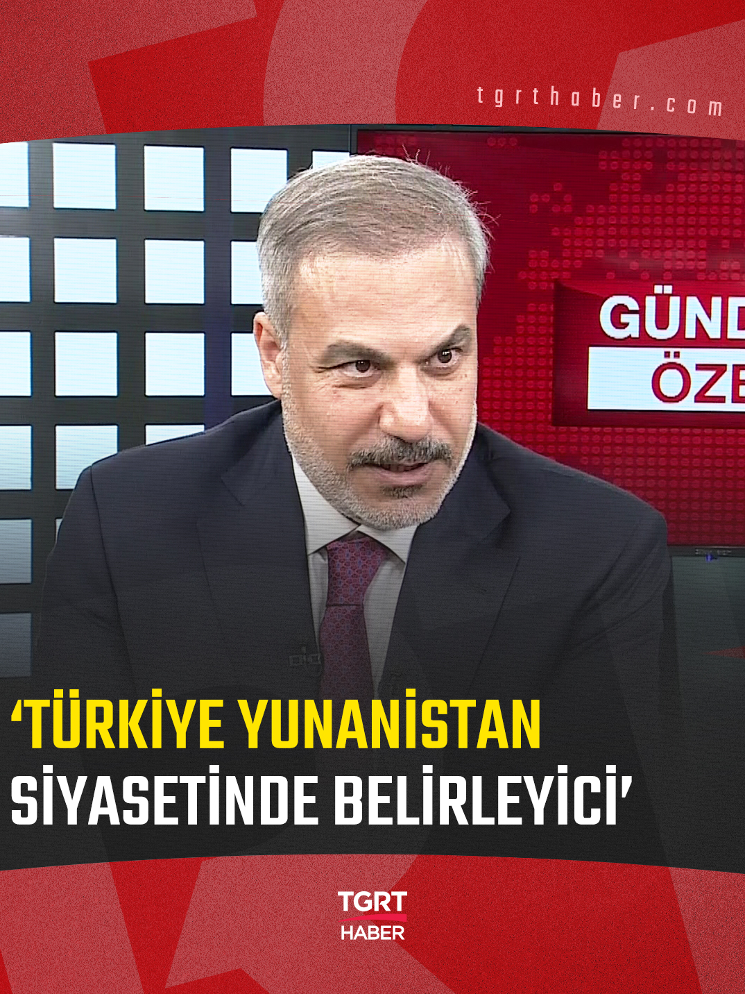 📌”Türkiye Yunanistan siyasetinde belirleyici” 🗣️Dışişleri Bakanı Hakan Fidan: ‘Yunanistan Türkiye aleyhtarlığından çıkmalı. Yunanistan'ın yaptığı ucuz siyaset.