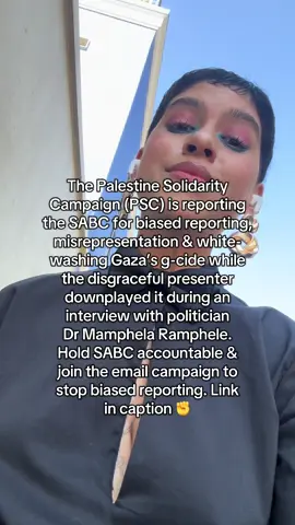 Stop biased reporting by sending this pre-written mail to the SABC: hcw4palestine.org.za/sabc  #fypp #fyppp #fyp 