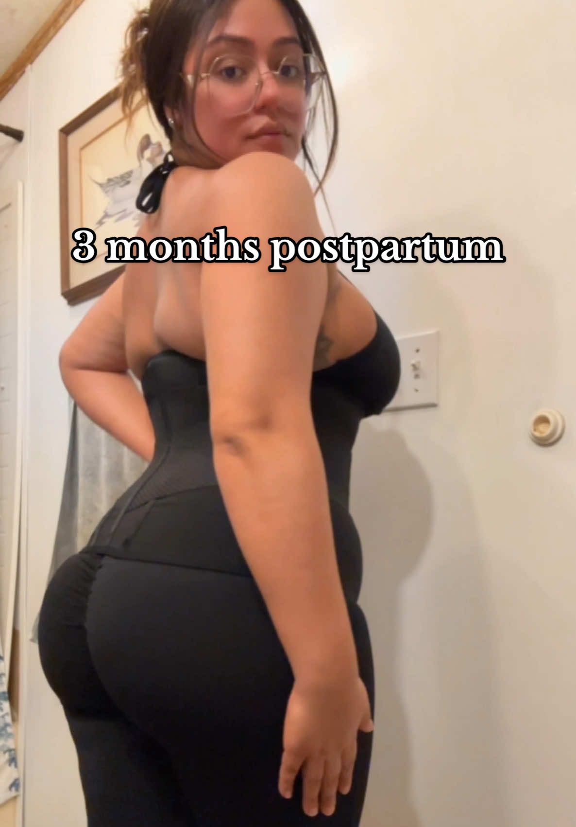 3 months postpartum #firsttimemom #postpartum #waisttrainingjourney #fyp #shapewear 