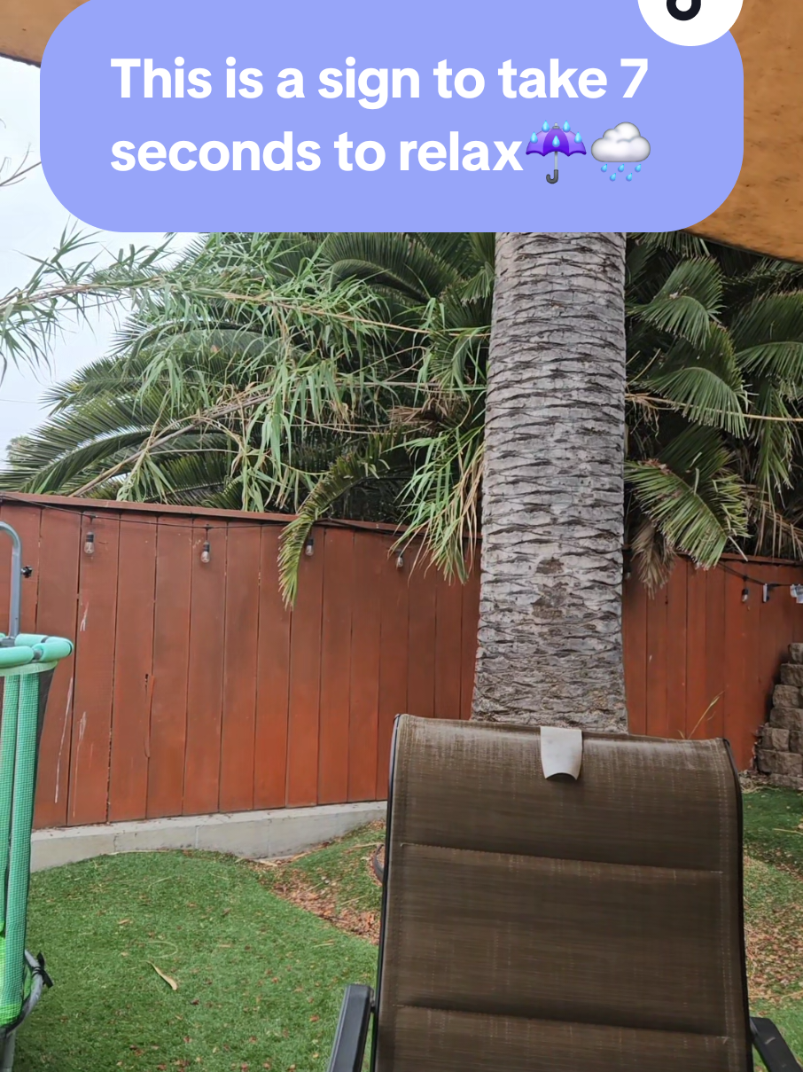 I'm taking this moment to enjoy the rain while this baby is napping😌  #relaxingsounds #rainasmr #asmrrain #7seconds #soundofrain 