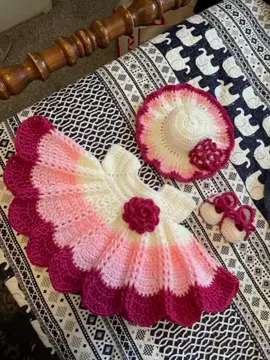 Most Beautiful Baby girl crotch Dresses for winter❄⛄ #fyp #trending #crochet #babygirl #winter 