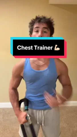 Workout at home with this chest trainer #chestworkout #bicepworkout #workout #workoutathome #Fitness #fitnesstips #Gym #GymTok #tiktokshop 