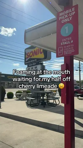 What is y’all’s go to drink from sonic mine is the cherry limeade of course #drinktok #sonicdrivein #cherry #drivethru #FoodTok 