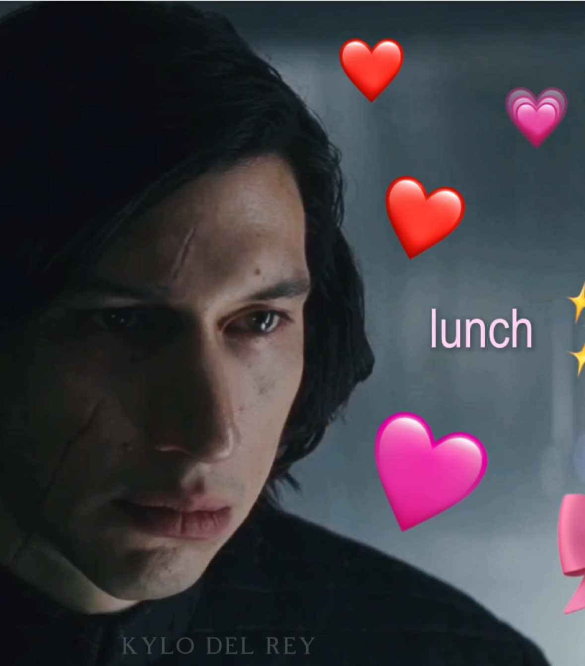 ugh I love them 🩷 | creds to @𐔌˚.⋆🌜𝐬𝐭𝐚𝐫𝐠𝐢𝐫𝐥˚ · .꒱  for the idea | #starwars #reylo #reyloedit #kyloren #fyp 