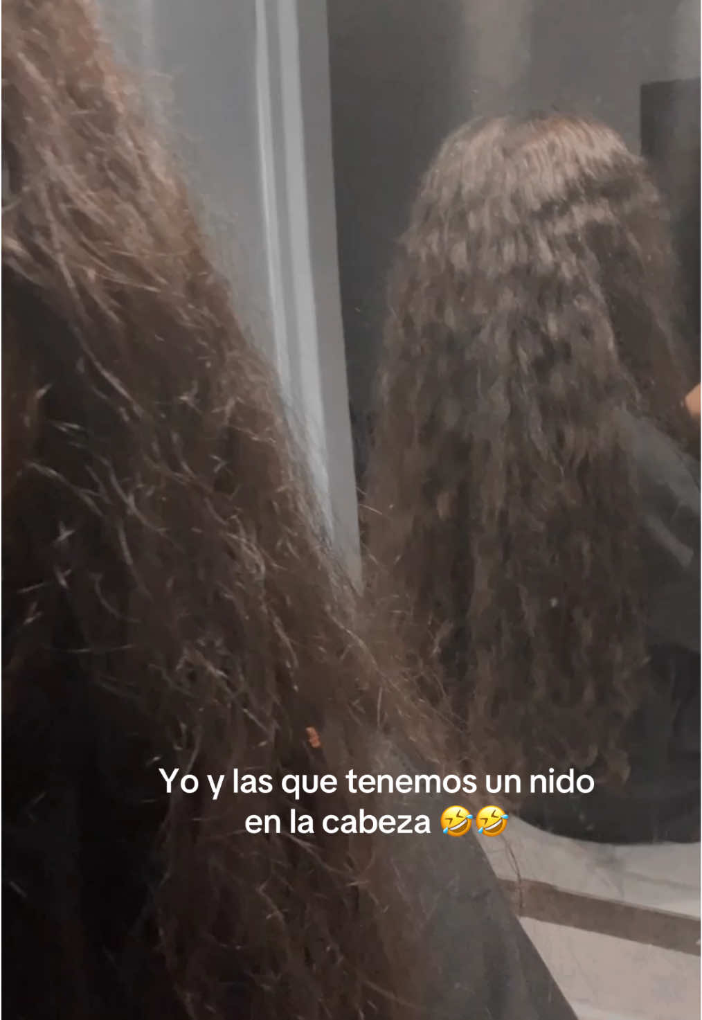 Broma, aún así siempre me lo chulean pero si es una chinguita definirlo diario🥲😂 #cabellolargo #cabellorizado #fypシ゚ #definicionderizos #cabello #frizzyhair 