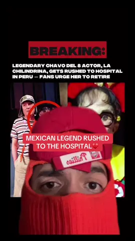 And some devastating news as La Chilindrina gets rushed to the hospital as her health conditions worsen. Apparently she was in Peru when this happened. She is not in the best state at the moment considering she’s almost 80. La Chilindrina, whose real name is Maria Antonieta de las Nieves, is a Mexican legend and was most known for her role as La Chilindrina in El Chavo del 8. #elchavodel8 #lachilindrina #elchavodelocho #mariaantonietadelasnieves #44vato