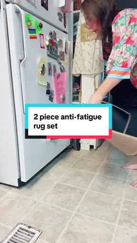 Anti-fatigue, waterproof  easy to clean, non-skid two-piece rug set ##Rug##AntiFatigue##householdessentials##momlifehacks@Easy Comfortable @@Easy Comfortable Life