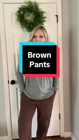 These pants are so comfy and can be dressed up or down! Lots of color options, perfect for fall! I’m wearing the large in Coffee #fallfashion #womenspants #creatorpicks #comfypants #workoutfit 