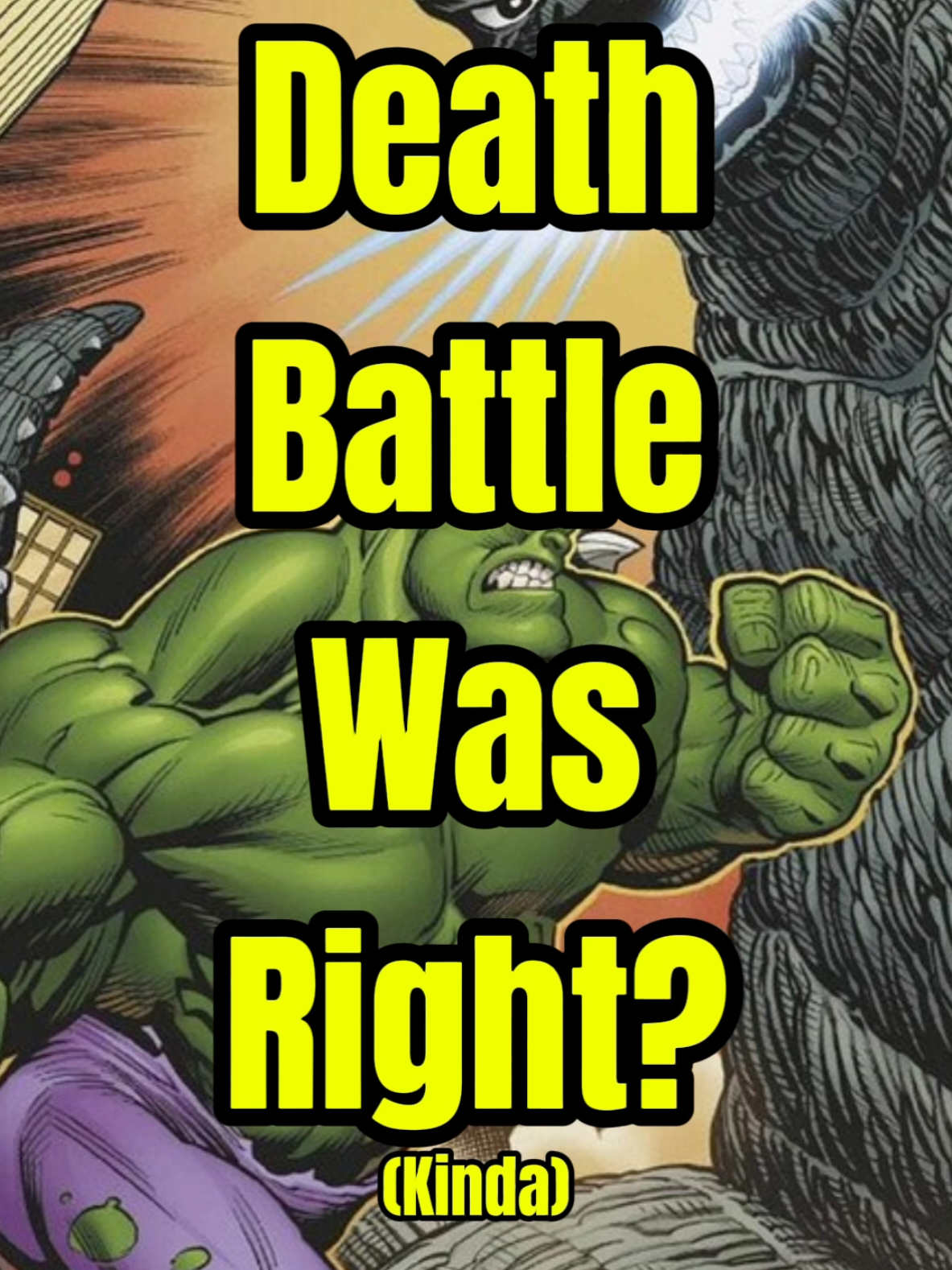Hulk VS Godzilla Was Rigged (Kinda)  #godzilla #kaiju #hulk #marvel #comic 