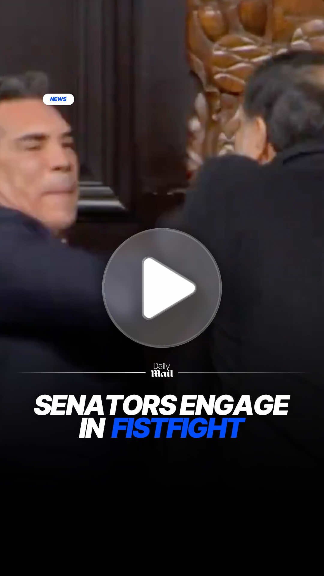 Senator Alejandro Moreno and Senator Gerardo Fernandez Norona from Mexico engaged in a FISTFIGHT following a heated debate over US military intervention against dr*g cartels. #news #mexico #politics 
