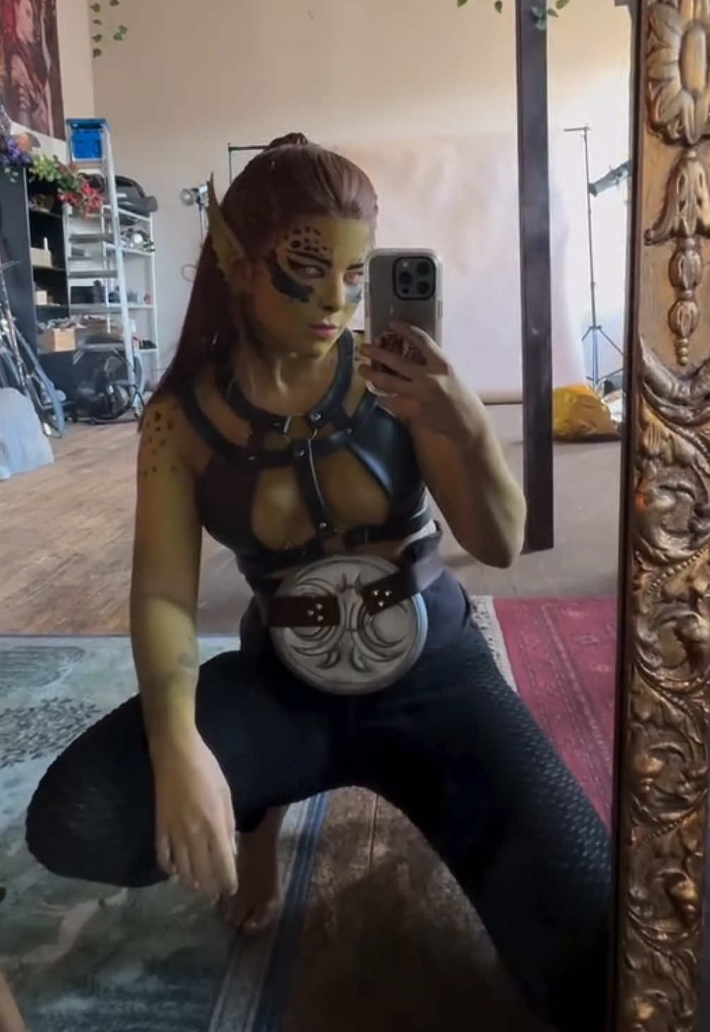 Turning myself into Lae’zel from #baldursgate3 #laezelcosplay 