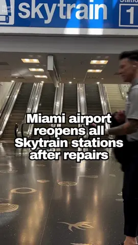 Miami International Airport’s Skytrain is back in full gear ahead of the Labor Day holiday, airport officials told the Miami Herald on Wednesday. Station 1, the final section closed for repairs, reopened on Aug. 25, said Ralph Cutié, CEO of MIA, and has been operating since then without problems. It has passed all inspections required to return to service, he said. “Skytrain is 100% fully operational,” Cutié said in an interview with the Miami Herald on Wednesday. MIA is expecting more than 900,000 passengers this Labor Day weekend, from Aug. 28 to Sept. 2. That’s an average of 157,000 travelers each day, matching the record-breaking same period from one year ago. The Miami airport Skytrain went out of service for six months between September 2023 and March 2024. Inspectors spotted “extensive structural cracking” in the columns that support the system. After repairs, the elevated people mover started running again about a year and a half ago. But one station remained closed until this week. 🔗: Read more at the link in our bio ✍️: Vinod Sreeharsha 📹: Pedro Portal, Esther Piccolino  #miami #mia #miamiinternationalairport #skytrain 