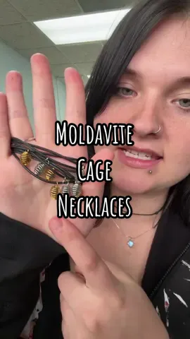 Moldavite cage necklaces are fully restocked! Thank you guys for all the love on them I almost have 500 sold! - I hope you guys love this affordable option! - #fyp #crystals #tiktokshop #moldavite #moldaviteexperiece 