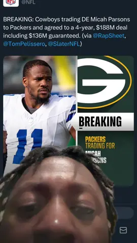 Like omg bro I didn’t expect him to do it…… #micahparsons #nfl #cowboys #packers 