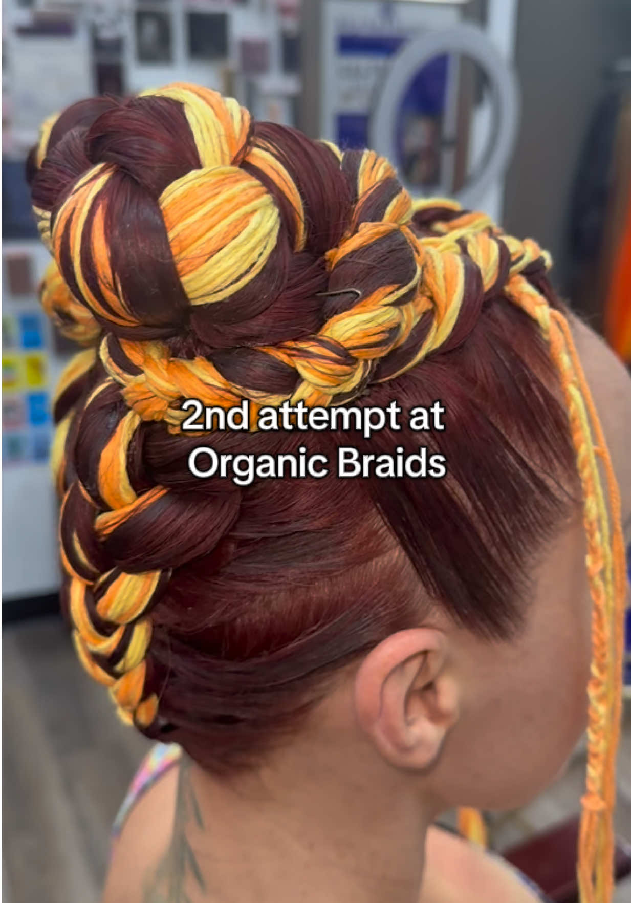 TikTok now knows how much of a genius you are @Lora Kelsey 🧶  #organic #braids #vegasbraiders #fyp 