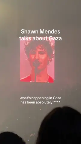 Shawn Mendes talks about what's happening in Gaza 💔 #shawnmendes #gaza 