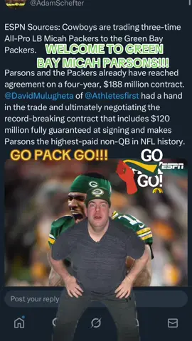 LETS GOOOOO!!!! #breakingnews #packers #micahparsons #traded #nflbreakingnews 