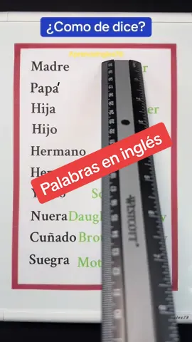 Palabras en inglés #ingles #inglesfacil #inglesrapido #inglesamericano 