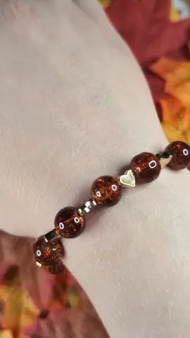 Feeling the Autumn chill in the air today 🍂 how stunning is this handmade beaded bracelet, perfect for the upcoming season ✨ 🛍️Shop now: https://handmadebyblp.etsy.com #creatorsearchinsights #beadedjewellery #handmadejewellery #etsyjewelleryuk #jewellerytok 