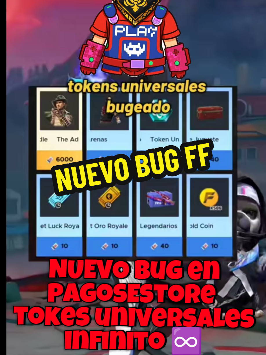 NUEVO BUG TOKES UNIVERSALES INFINITO ♾️#sigueme❤️ #free_fire #garebafreefireofficial #frefirelatam #freefire_lover @Garena Free Fire LATAM @TikTok 