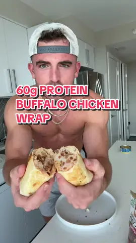 5-Min Buffalo Chicken Wrap 🌯 414 calories | 62g protein | 35g carbs | 15g fat Ingredients: • 3.5 servings Chunk Chicken Breast (Kirkland) • 1 Mission Carb Balance Tortilla • 30g Triple Zero Plain Greek Yogurt (Oikos) • 2 tbsp Buffalo Wing Sauce (365) • 1 tbsp Real Crumbled Bacon (Hormel) • ⅔ cup 3-Color Deli Coleslaw (Fresh Express) Instructions: Add everything to a bowl and shake until well mixed — that’s your buffalo “ranch” slaw mix. Scoop into tortilla, fold, and toast/sear until golden. High-protein, low-effort, BIG flavor 💪 #macrofriendly #buffalochickenwrap #highprotein #EasyRecipe 