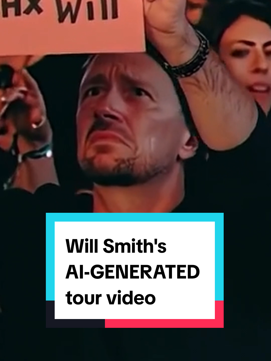 Will Smith is being accused of using AI to enhance the video promoting his concert tour. #willsmith #ai #aigenerated 