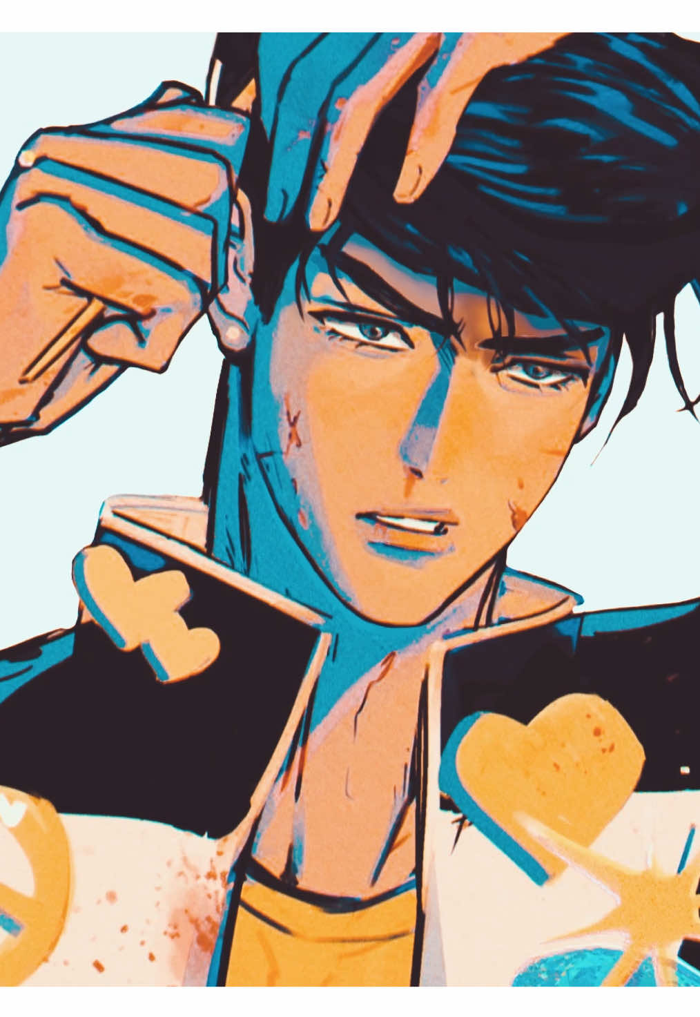 i loved when they met omg | artc: _kkarmin (x) #josuke #joseph #jjba #9rcme #animation 