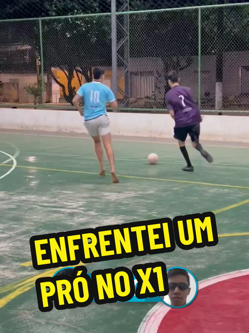 Respondendo a @davi_pb7Enfrentei um profissional de X1 #futebol #mrbeast #mrpobre #desafio 