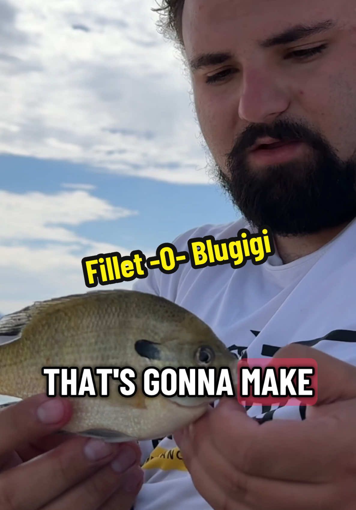 Bluegill is gonna make me a Fillet o Fish ! 😂🎣🥪 #fishing #blugigi #bluegill #catchandcook #fyp 