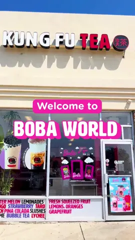 Welcome to Boba World 💖☁️🧋🌎 Introducing 4 limited-edition drinks that are as cute as they are craveable 🩷 Barbie™ Pink-ade ☁️ Barbie™ Dream Swirl 🌹 Rosy Berry & Blush 🫧 Fizzy Pink-ade Now that you’ve met the lineup, let’s talk accessories!!🤩 🕶️ Buy 2+ drinks from the Barbie™ series and get a FREE pair of Barbie™ x KFT sunglasses 8/28 – 9/7 🌷 Each Barbie™ Boba World drink order comes with a collectible Barbie-themed straw cap starting 9/8 📸 Don’t forget to snap your Barbie boba selfie and tag #BobaWorld for a chance to be featured on our socials! ⏳ Available for a limited time. 8/28 – 10/15 — only at Kung Fu Tea ☁️💕 #Barbie #BobaWorld #KungFuTea #BubbleTea #Boba