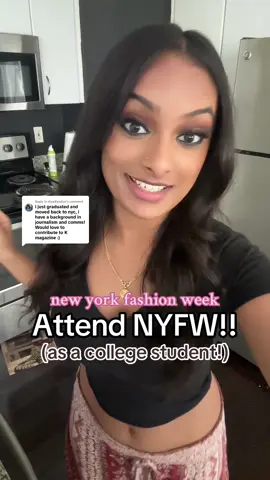 Replying to @diyadiyadiya super excited to see yall there! #newyorkfashionweek #fashionstudent #wearehiring #internship #collegestudent 