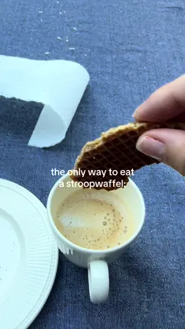 Step 1: buy the best stroop waffles from the Albert Heijn Bakery Section  Step 2: heat up for 30-45 seconds  Step 3: let it cool down AND dip in coffee 🙈 #stroopwafel #amsterdam #nederland #thenetherlands 