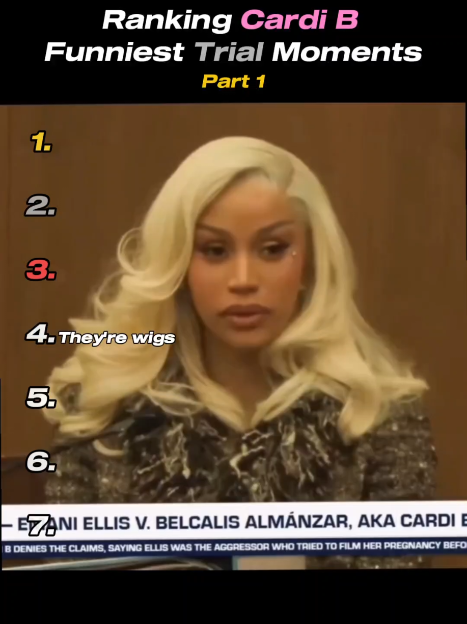 Part 1 | Ranking Cardi B Funniest Trial Court Moments #cardib #emaniellis #court #altercationtrial #celebrity 