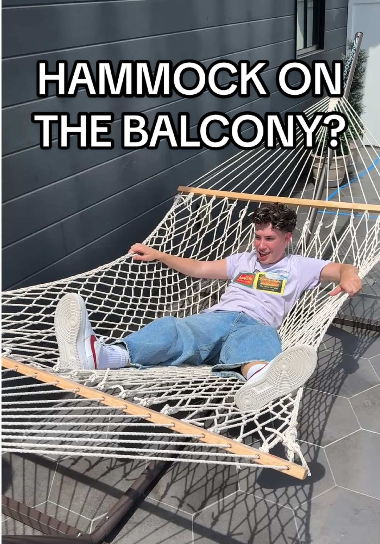 Replying to @ava.navarro YOU ALL VOTED FOR A HAMMOCK… and you might be right 😅 what do we think?!